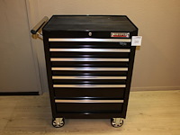 Gereedschapswagen powerplus gevuld met diverse printplaten, kabels enz. - afbeelding 1 van  9