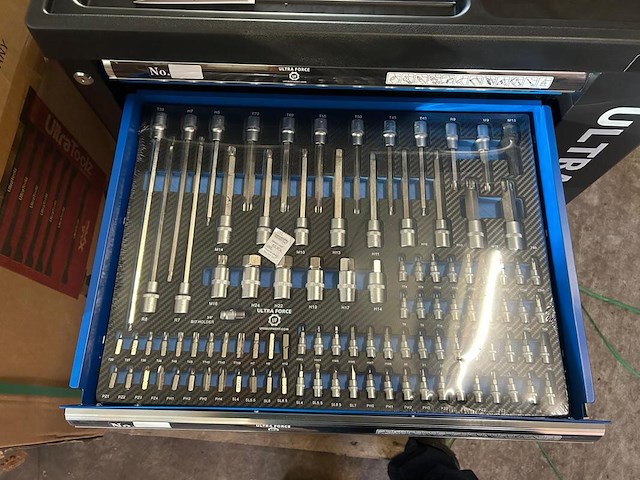 Gereedschapswagen, ultra force, 260-delig, blauw, 2025 - afbeelding 2 van  9