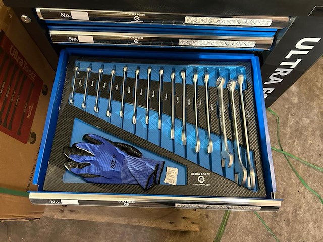 Gereedschapswagen, ultra force, 260-delig, blauw, 2025 - afbeelding 3 van  9