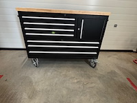 Gereedschapswagen, zwart, verrijdbaar - afbeelding 2 van  9