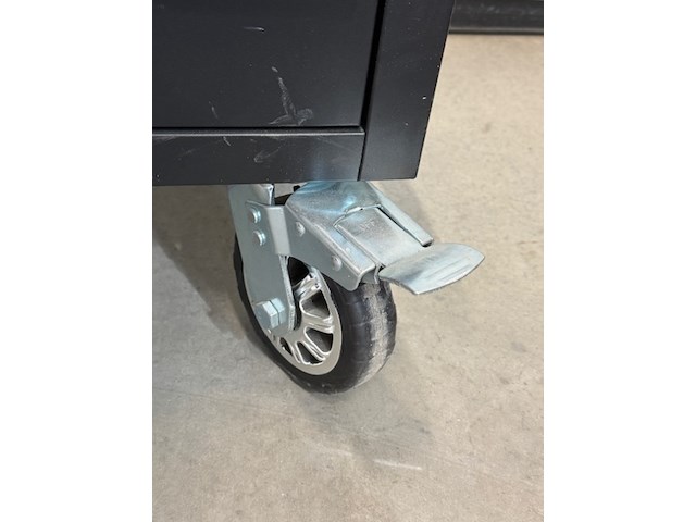 Gereedschapswagen, zwart, verrijdbaar - afbeelding 3 van  9