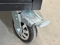 Gereedschapswagen, zwart, verrijdbaar - afbeelding 3 van  9