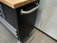 Gereedschapswagen, zwart, verrijdbaar - afbeelding 4 van  9