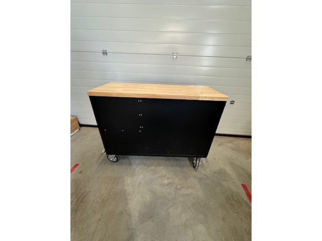 Gereedschapswagen, zwart, verrijdbaar - afbeelding 8 van  9