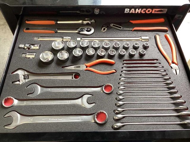 Gereedschapwagen, bahco, 1470k5black, zwart - afbeelding 5 van  10