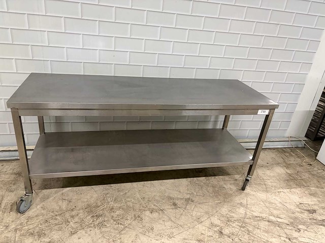 Geremot - rvs mobiele werktafel en onderschap - afbeelding 1 van  4