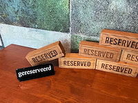 Gereserveerd bordje set - afbeelding 3 van  3