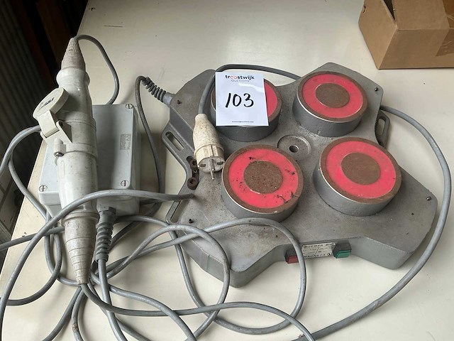 Gerfa m105 magneet opspanplaat - afbeelding 1 van  6