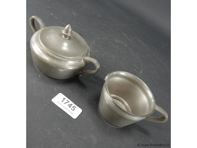 Gero tinnen roomstel - afbeelding 2 van  5