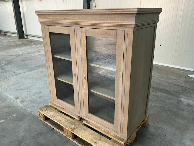 Gerookt eiken bovenkast 120,5x126x53,5cm - afbeelding 1 van  5