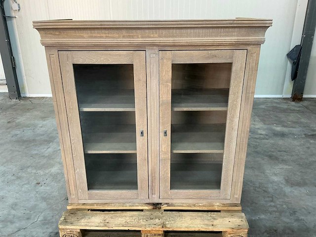 Gerookt eiken bovenkast 120,5x126x53,5cm - afbeelding 2 van  5