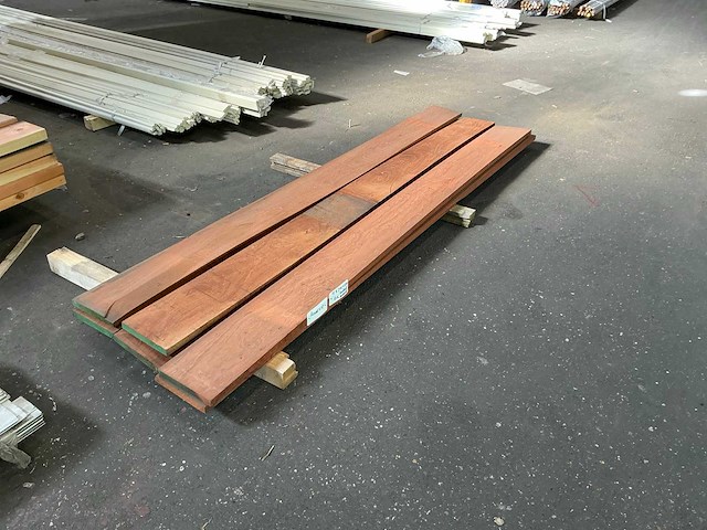 Geschaafd hardhout 25x200x2500 mm (6x) - afbeelding 1 van  6
