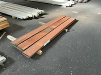 Geschaafd hardhout 25x200x2500 mm (6x) - afbeelding 1 van  6