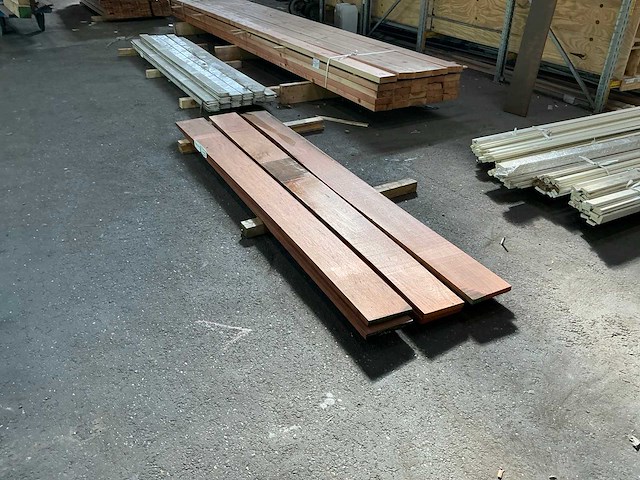Geschaafd hardhout 25x200x2500 mm (6x) - afbeelding 2 van  6