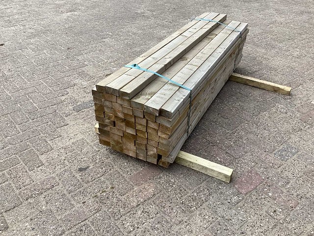 Geschaafd regels vuren 55x52x1800mm (57x) - afbeelding 3 van  4