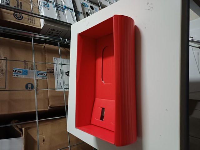 Geschenkdoos rood bol 34x18x9cm 40stuks - afbeelding 3 van  9