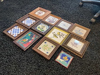 Geschilderde wand tegels (12x) - afbeelding 2 van  6