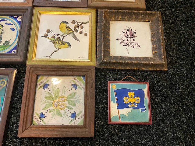 Geschilderde wand tegels (12x) - afbeelding 3 van  6