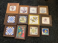 Geschilderde wand tegels (12x) - afbeelding 1 van  6