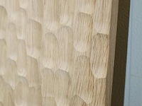 Geschulpt eikenhouten blad. afmeting 45.5 x 200 cm - afbeelding 3 van  3