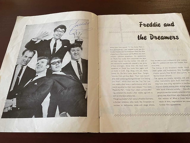 Gesigneerd programmaboekje roy orbison freddy and the dreamers - afbeelding 3 van  8