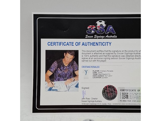 Gesigneerd voetbalshirt, adidas, real madrid, cristiano ronaldo - afbeelding 2 van  12