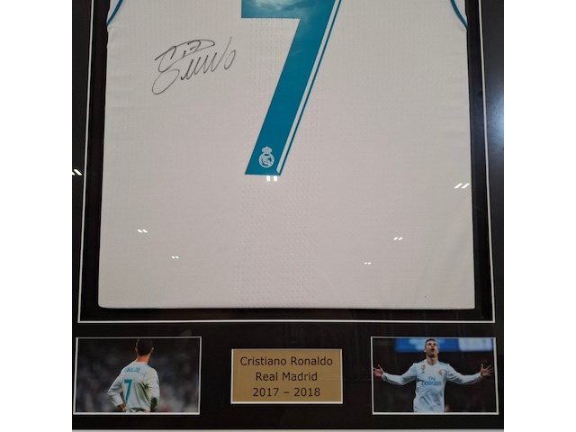 Gesigneerd voetbalshirt, adidas, real madrid, cristiano ronaldo - afbeelding 10 van  12