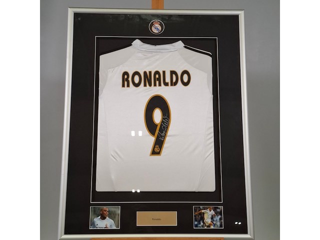 Gesigneerd voetbalshirt, adidas, real madrid, ronaldo luís nazário de lima - afbeelding 4 van  10