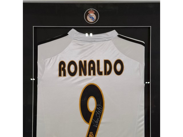 Gesigneerd voetbalshirt, adidas, real madrid, ronaldo luís nazário de lima - afbeelding 7 van  10