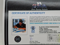 Gesigneerd voetbalshirt, diego maradona, le coq sportif, asociación del fútbol argentino - afbeelding 2 van  13