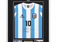 Gesigneerd voetbalshirt, diego maradona, le coq sportif, asociación del fútbol argentino
