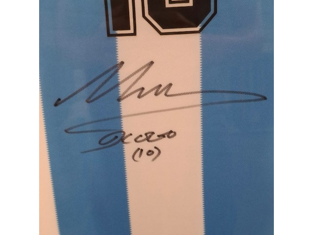 Gesigneerd voetbalshirt, diego maradona, le coq sportif, asociación del fútbol argentino - afbeelding 9 van  13