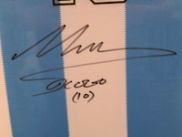Gesigneerd voetbalshirt, diego maradona, le coq sportif, asociación del fútbol argentino - afbeelding 9 van  13