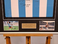 Gesigneerd voetbalshirt, diego maradona, le coq sportif, asociación del fútbol argentino - afbeelding 11 van  13