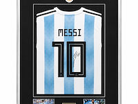 Gesigneerd voetbalshirt, lionel messi, asociación del fútbol argentino, adidas