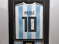 Gesigneerd voetbalshirt, lionel messi, asociación del fútbol argentino, adidas - afbeelding 3 van  10