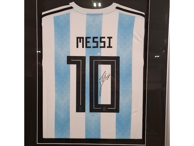 Gesigneerd voetbalshirt, lionel messi, asociación del fútbol argentino, adidas - afbeelding 5 van  10