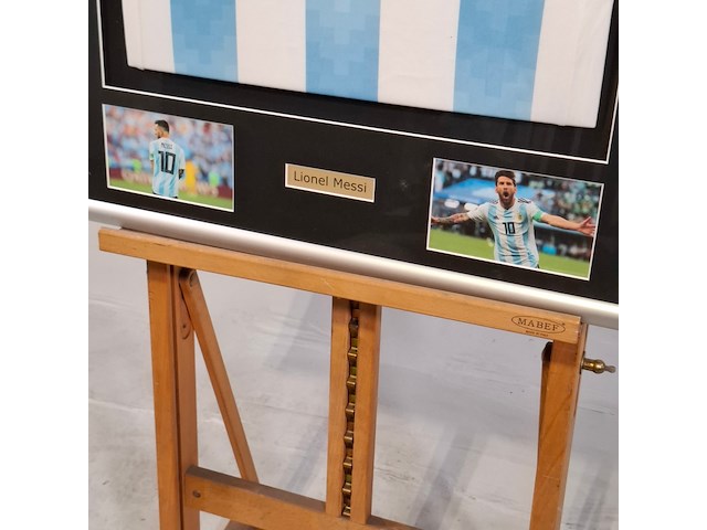 Gesigneerd voetbalshirt, lionel messi, asociación del fútbol argentino, adidas - afbeelding 7 van  10