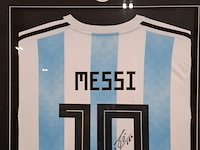 Gesigneerd voetbalshirt, lionel messi, asociación del fútbol argentino, adidas - afbeelding 8 van  10