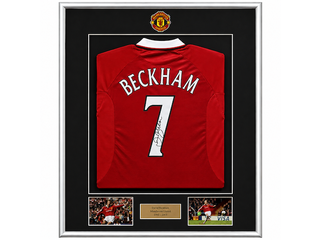 Gesigneerd voetbalshirt, manchester united, david beckham - afbeelding 1 van  12