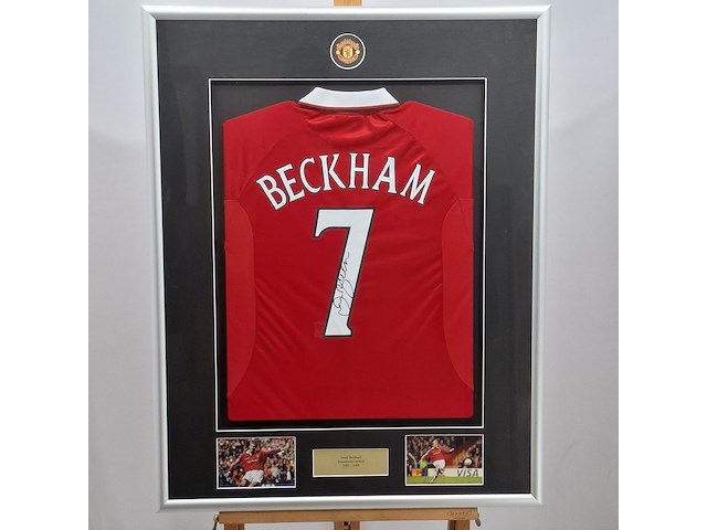 Gesigneerd voetbalshirt, manchester united, david beckham - afbeelding 5 van  12