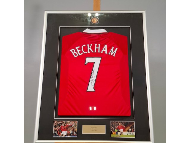 Gesigneerd voetbalshirt, manchester united, david beckham - afbeelding 6 van  12