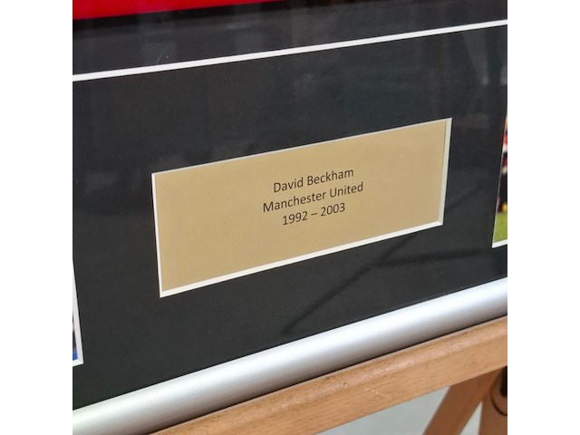 Gesigneerd voetbalshirt, manchester united, david beckham - afbeelding 8 van  12