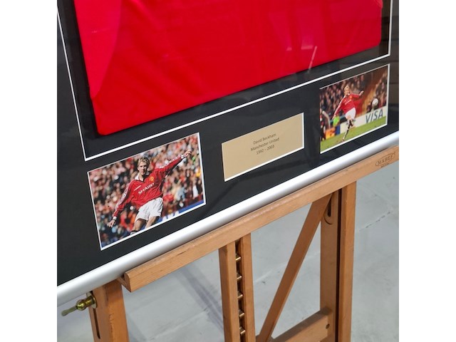 Gesigneerd voetbalshirt, manchester united, david beckham - afbeelding 9 van  12