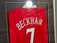 Gesigneerd voetbalshirt, manchester united, david beckham - afbeelding 10 van  12