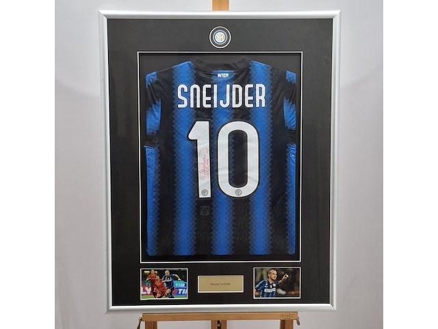 Gesigneerd voetbalshirt, nike, internazionale milan, wesley sneijder - afbeelding 2 van  7