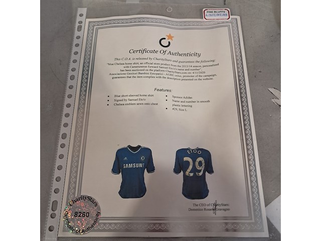 Gesigneerd voetbalshirt, 'samuel eto'o' - afbeelding 6 van  8