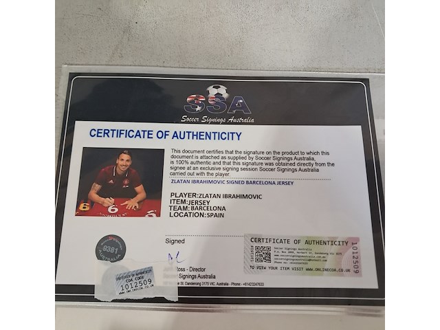 Gesigneerd voetbalshirt, 'zlatan ibrahimovic' - afbeelding 9 van  10