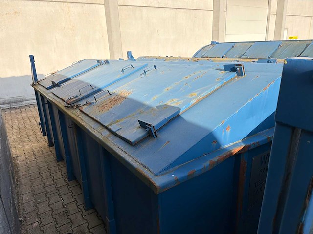 Gesloten afzetcontainer met klepdeksels (2x) - afbeelding 3 van  7