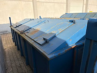 Gesloten afzetcontainer met klepdeksels (2x) - afbeelding 3 van  7